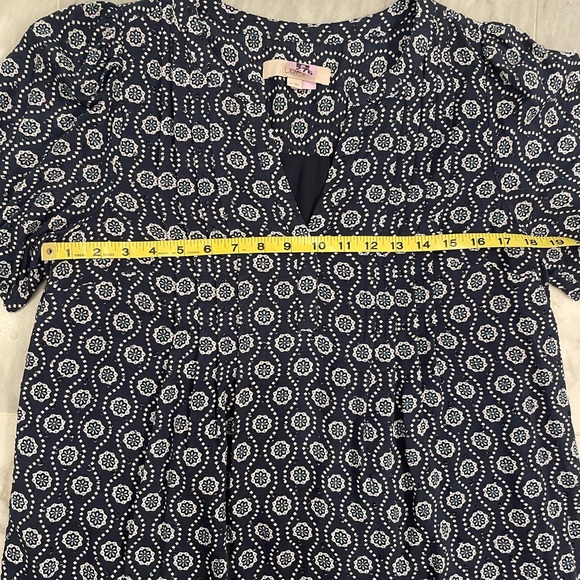 LOFT Pintucked Flounce Dress - Picture 6 of 6